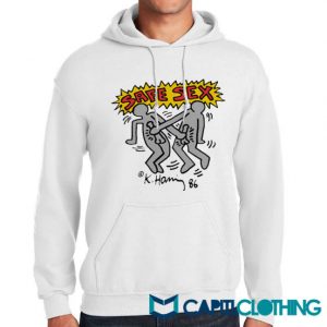 Harry Styles Keith Haring Safe Sex Hoodie