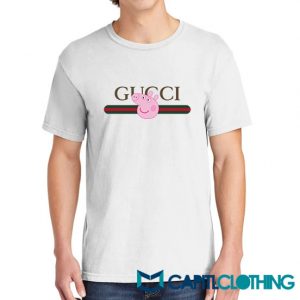 Peppa Pig X Gucci Stripe Parody Tee