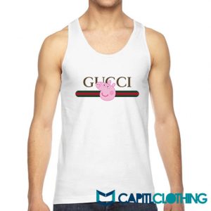 Peppa Pig X Gucci Stripe Parody Tank Top