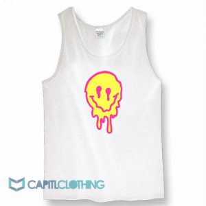 Drippy Smiley Face Tank Top