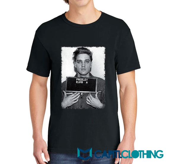 elvis mugshot tee