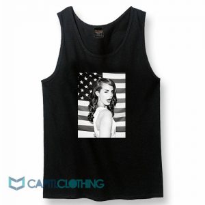 Lana Del Rey American Flag Tank Top