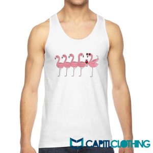 Wine And Flamingo Tank Top