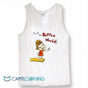 Yoshitomo Nara Fuck The Rotten World Tank Top