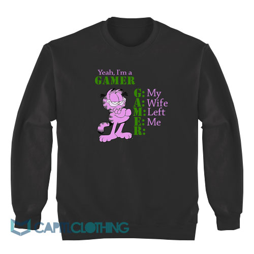 Garfield-Yeah-I'm-A-Gamer-Sweatshirt1