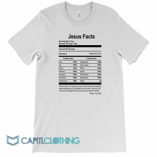 Jesus Facts Psalm 73 25 2 Tee