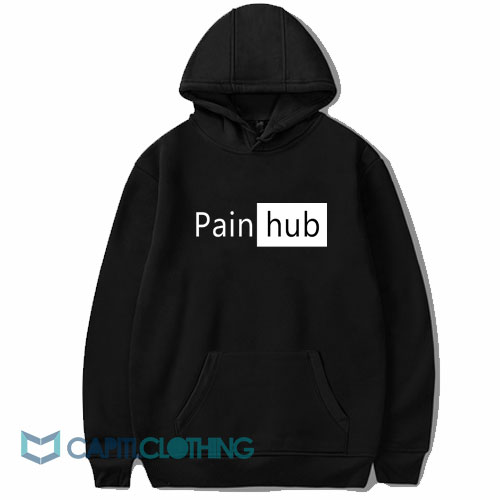 Pain Hub Pornhub Logo Parody Hoodie