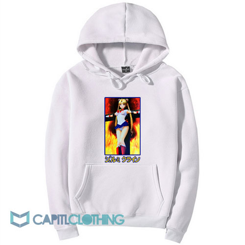 Sailor Moon On Burning Cross Hoodie