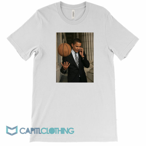 Barack-Obama-With-Basketball-Tee