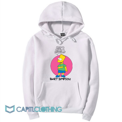 Bart Simpson I Didn't Do It Hoodie