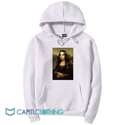 Mona Lisa Da Vinci Lana Del Rey Parody Hoodie