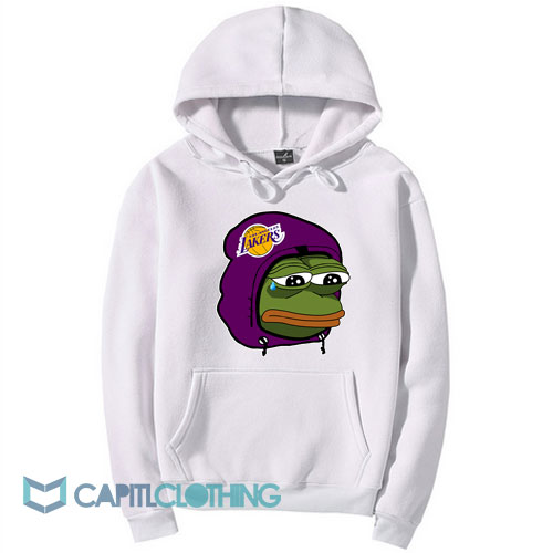 Pepe The Frog Los Angeles Lakers Meme Hoodie