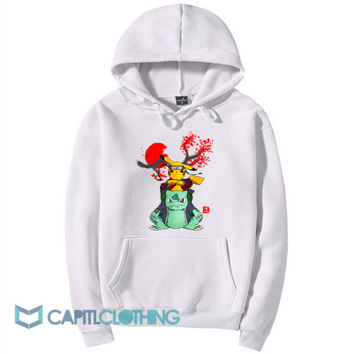 Pokemon Pikachu And Bulbasaur Mashup Hoodie