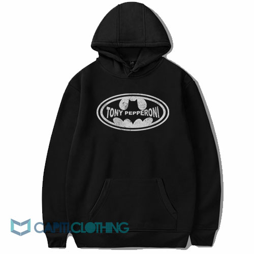 Tony Pepperoni Batman Logo Hoodie