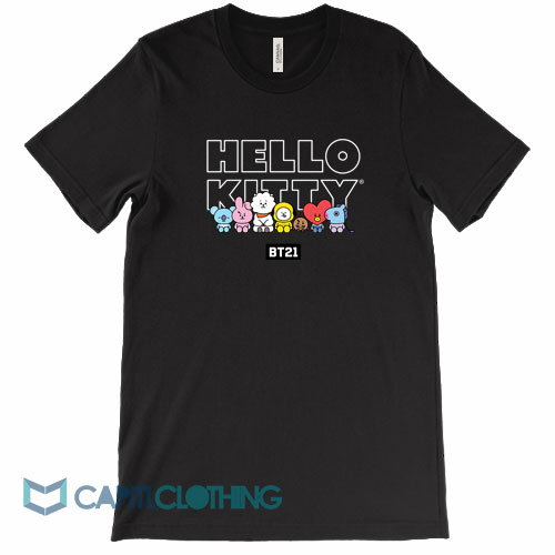 BTS BT21 x Hello Kitty Collaboration Tee - capitlclothing