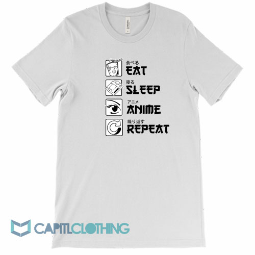 Eat-Sleep-Anime-Repeat-Tee