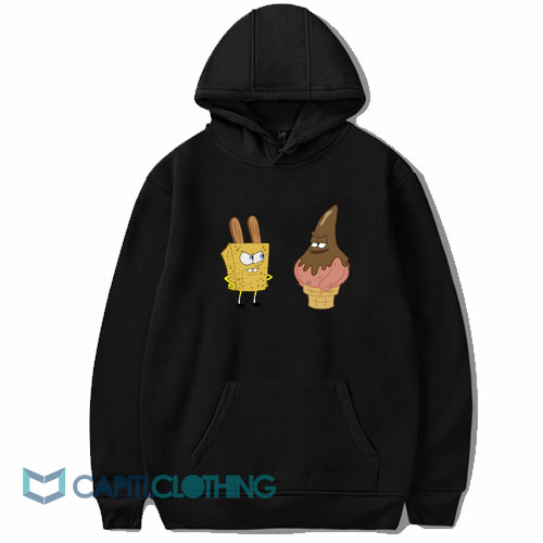 Spongebob And Patrick The Fry Cook Games Hoodie