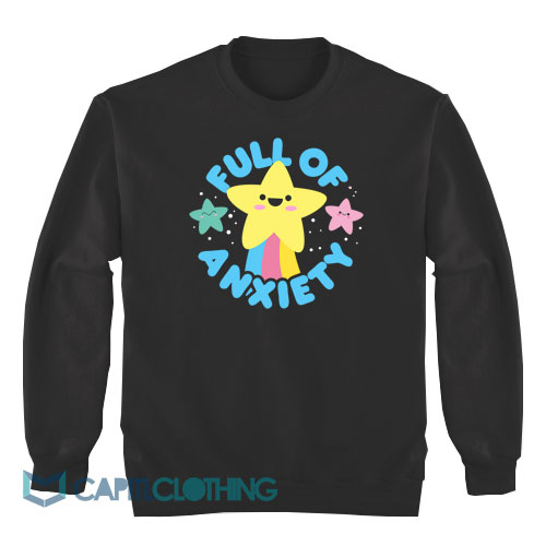 Cute-Kawaii-Full-Of-Anxiety-Sweatshirt1