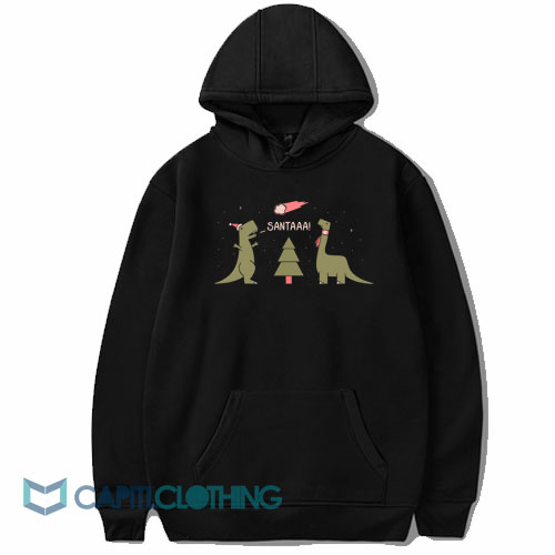 Merry Extinction Dino Christmas Hoodie