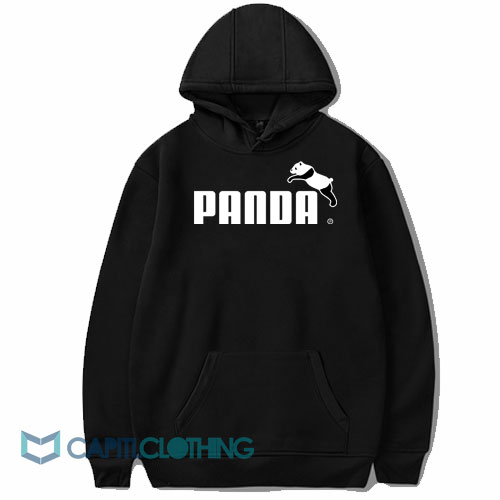 Puma Panda Funny Logo Parody Hoodie