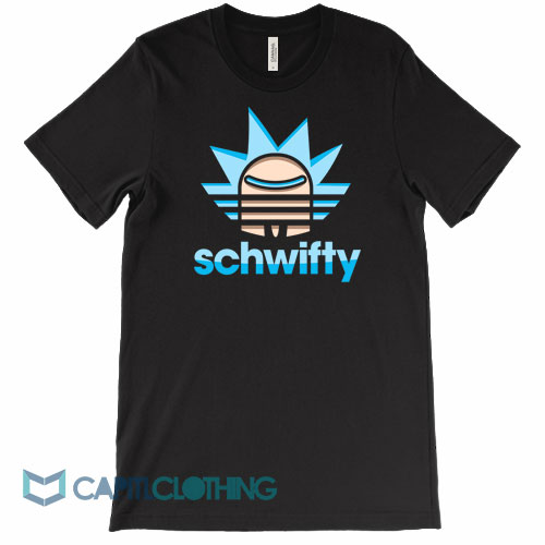 Rick-And-Morty-Schwifty-Adidas-Logo-Parody-Tee