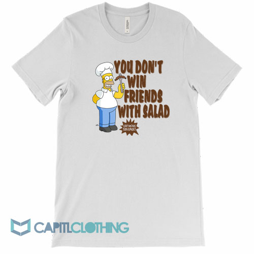 Simpsons-You-Don't-Win-Friends-With-Salad-Tee