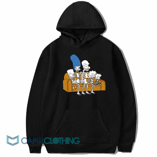 The Simpsons Halloween Skeleton Family Hoodie