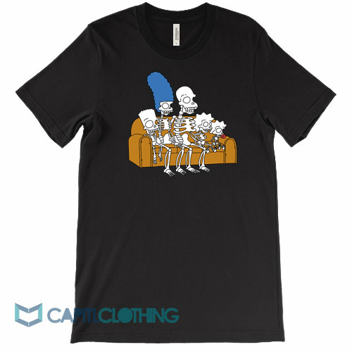 The-Simpsons-Halloween-Skeleton-Family-Tee