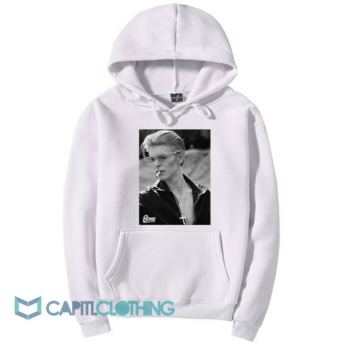 David Bowie Smooking Hoodie