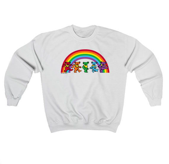 Grateful Dead Rainbow Dancing Bears Sweatshirt