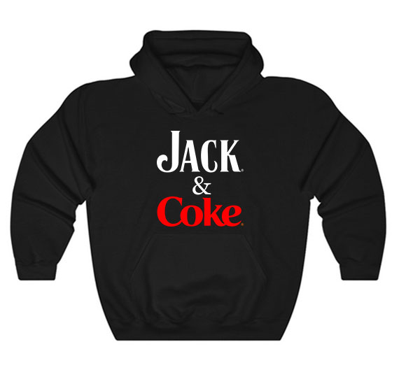 Jack Daniel and Coca Cola Hoodie