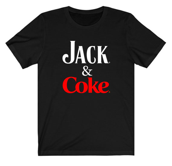 Jack Daniel and Coca Cola Tee