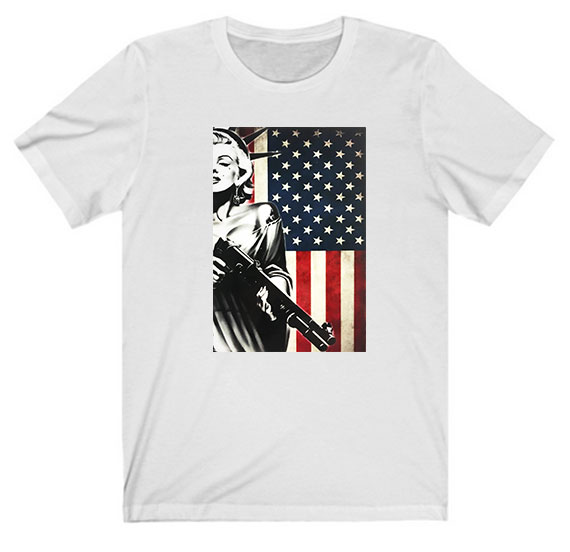 Marilyn Monroe Liberty Gangster Tee