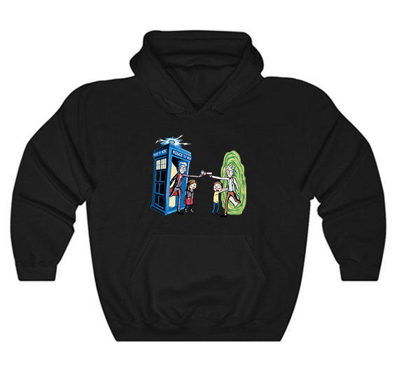 Rick And Morty Doctor Who Hoodie