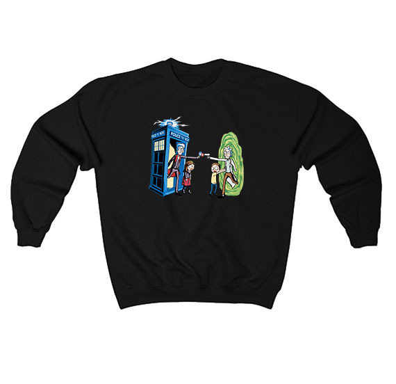 Rick And Morty Doctor Who Sweatshirt