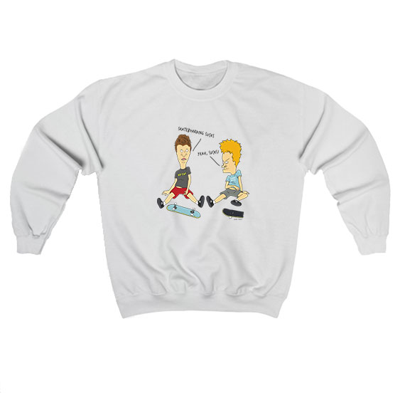 Beavis And Butt head Skateboarding Sucks Sweatshirt