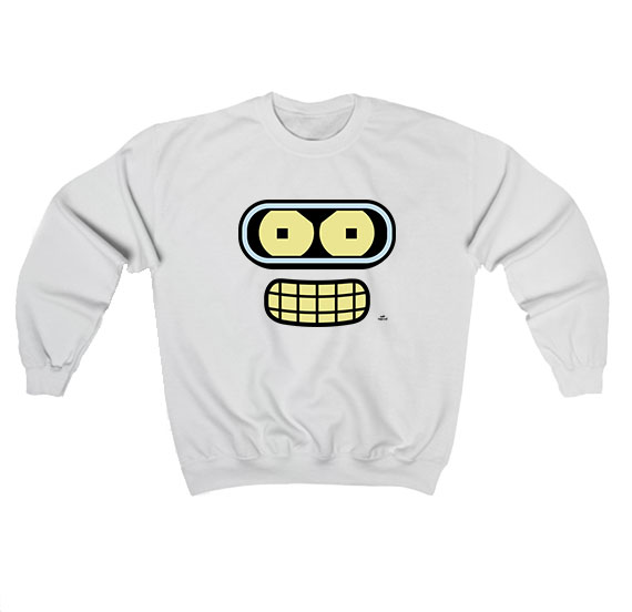 Bender Futurama Face Sweatshirt