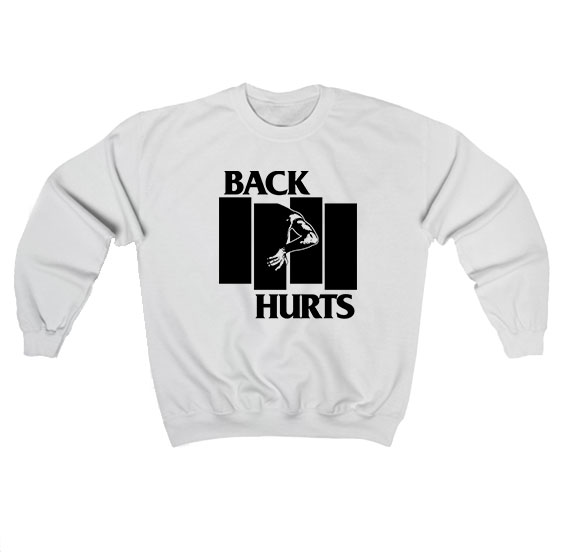 Black Flag Back Hurts Sweatshirt