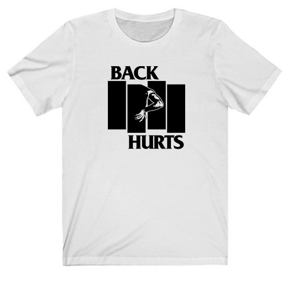 Black Flag Back Hurts Tee